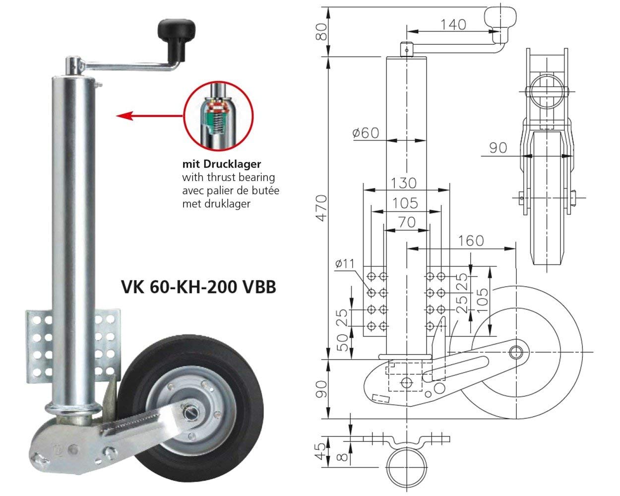 Winterhoff Ruotino VK 60-KH-200 VBB