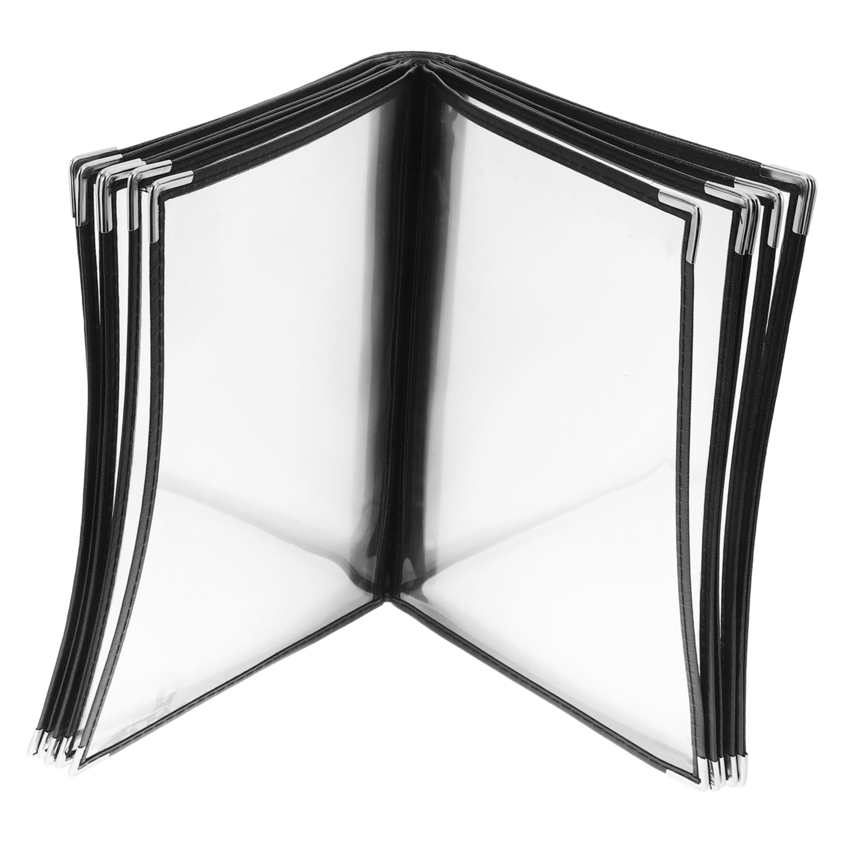Libro De Recetas Transparente De Pvc Con Páginas Portamenús Para Restaurantes Bares y Cafeterías Accesorio Para Menús De Restaurantes