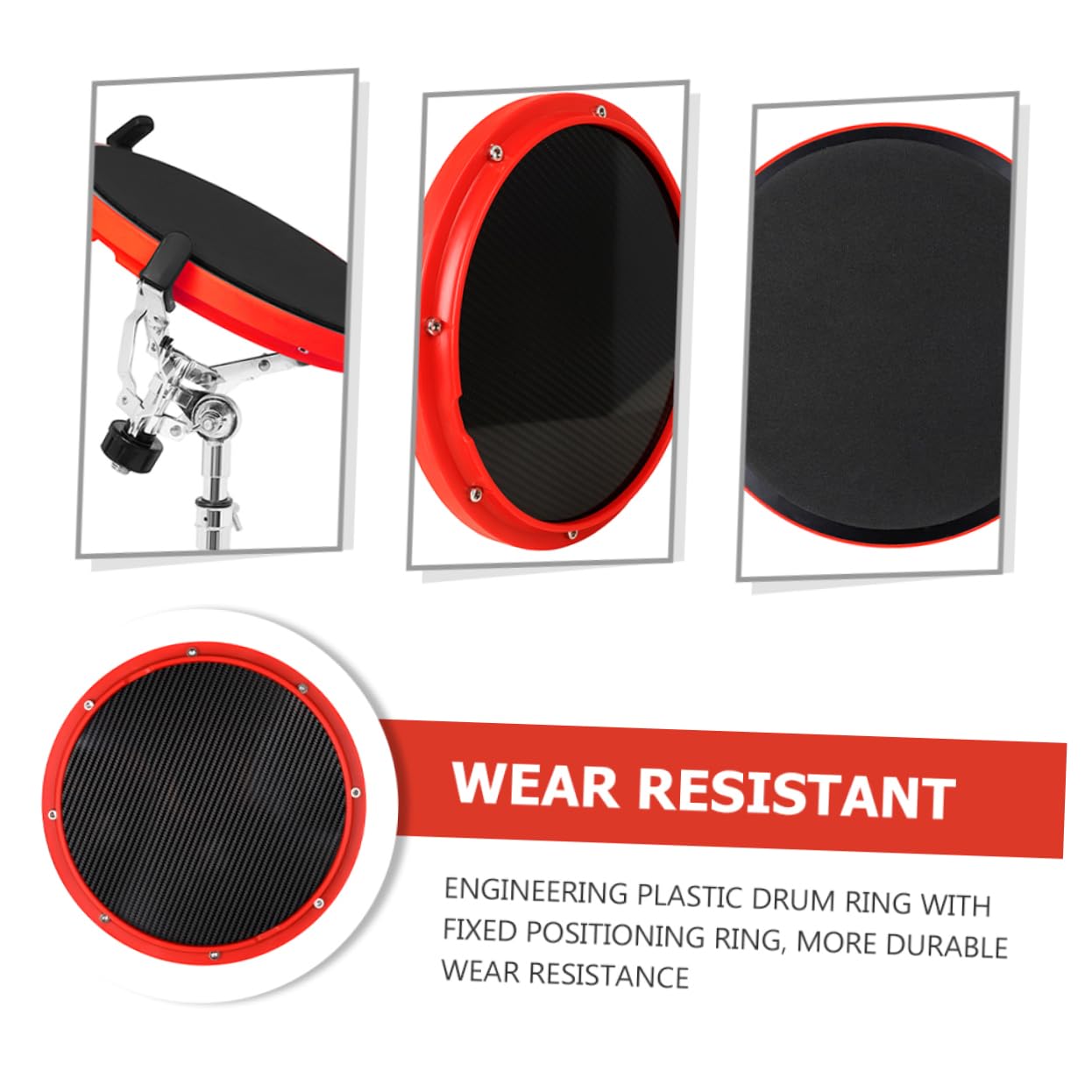 Pad Per Esercitazione Del Tamburo Muto Pastiglie Per L'Audio Del Tamburo Accessorio Per Tamburo Drum Pad Per Principianti Pad Per Pratica Del Rullante Drum Kit Per Bambini