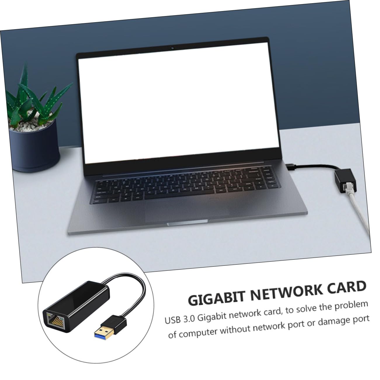 OSALADI 3 Piezas Adaptador de Ethernet Adaptador ethernet USB Adaptador de Red USB ethernet Accesorio para Laptop Adaptador USB a ethernet Adaptador con Cable LAN cableado AbS