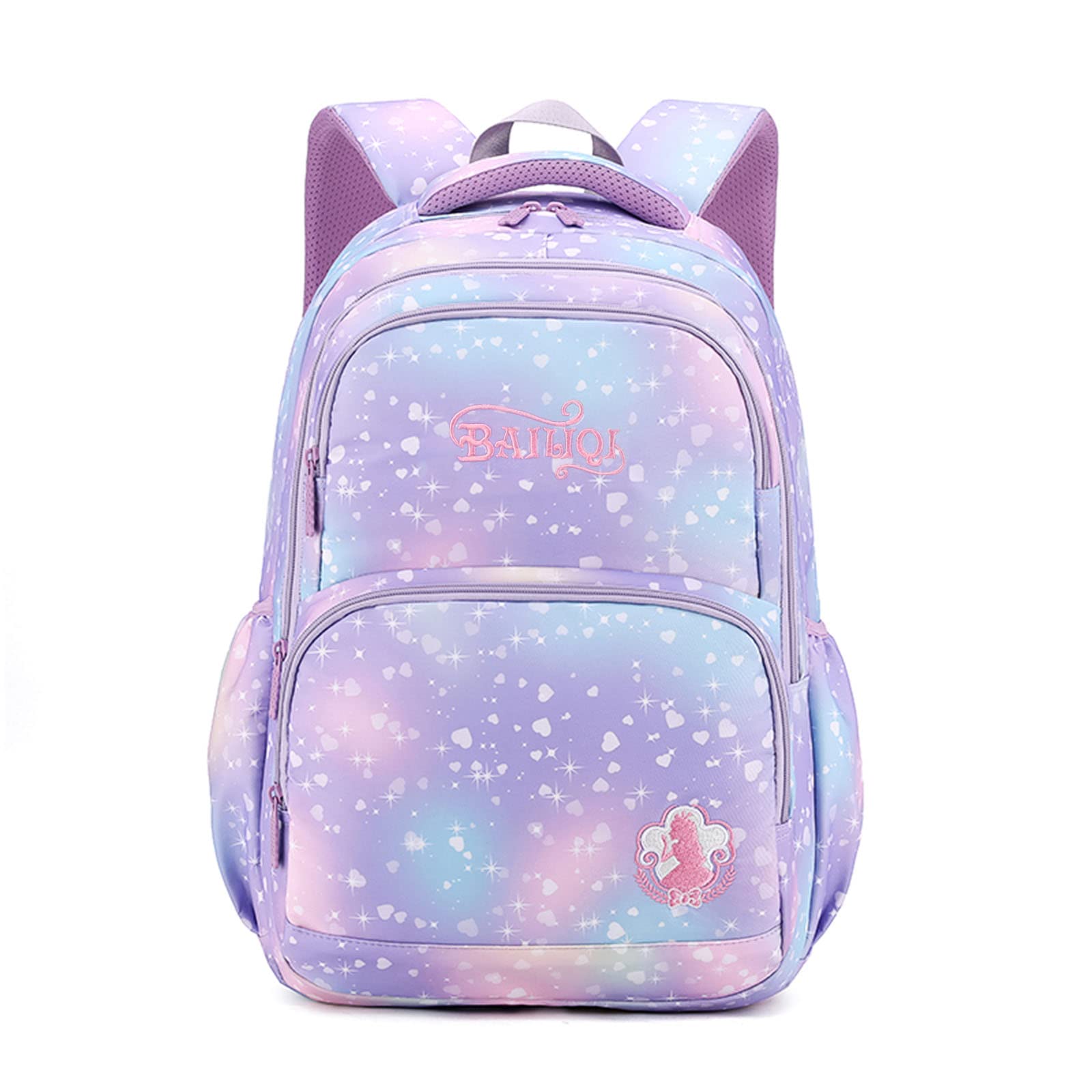 Amythe Mochila Escolar Niña Mochilas Niños Impermeable, Mochila Colegio Niña Grande para 10 12 14 años para La Escuela y Los Viajes,Púrpura