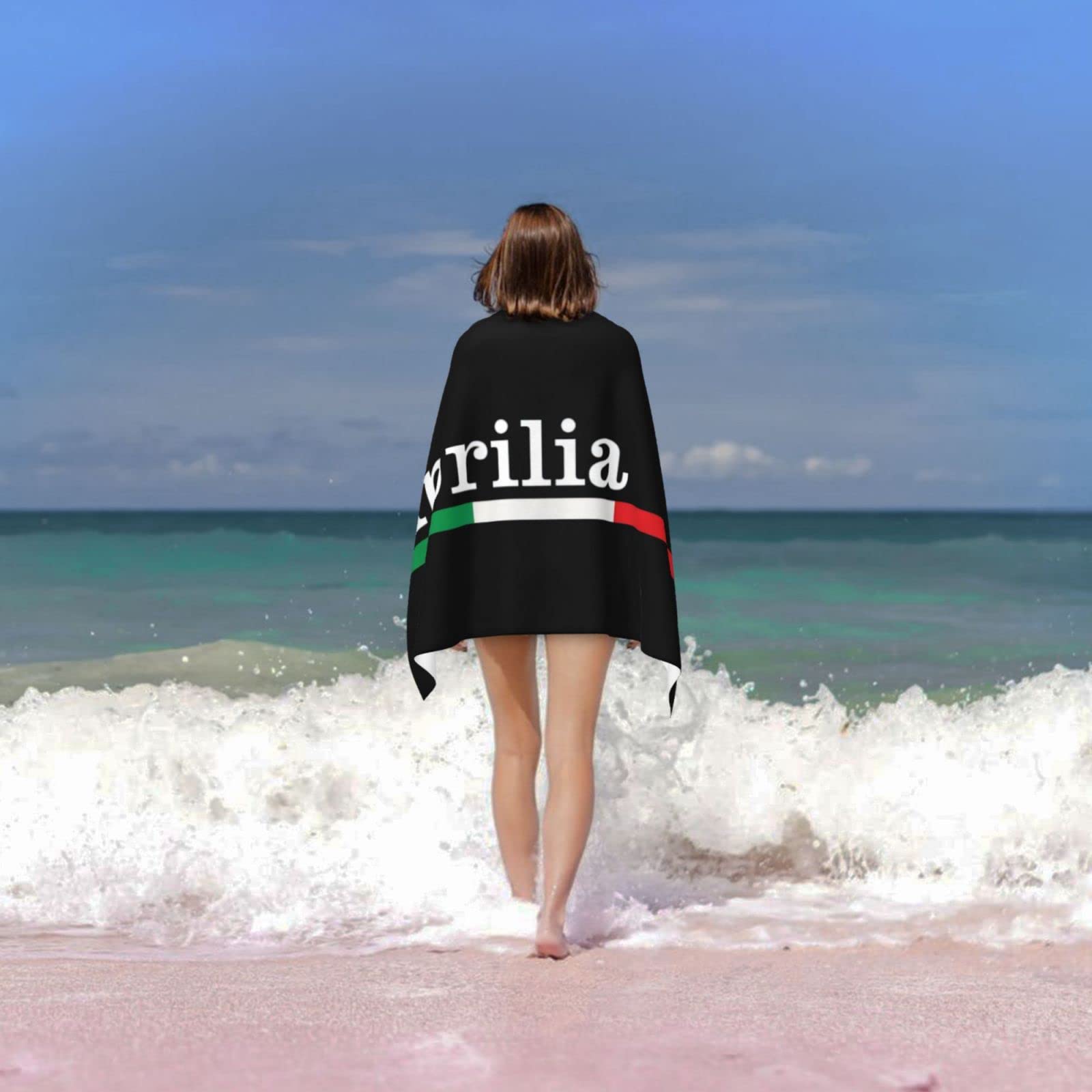 Amazon.co.jp: Aprilia ビーチタオルブランケット、特大ビーチタオル速