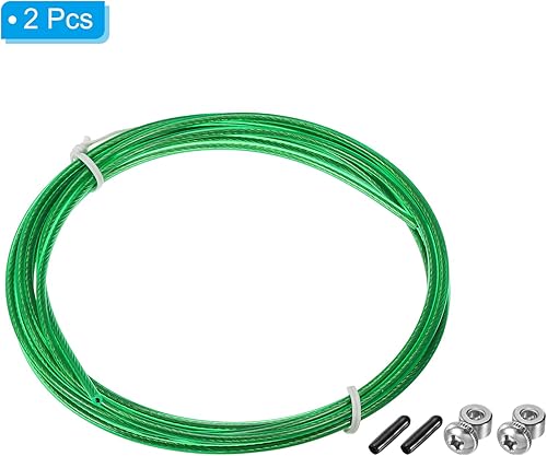Miniatura 3 de PATIKIL Cable de repuesto de cuerda de salto de velocidad, alambre de acero de cuerda de salto profesional Reemplazar para cuerdas de salto de alta