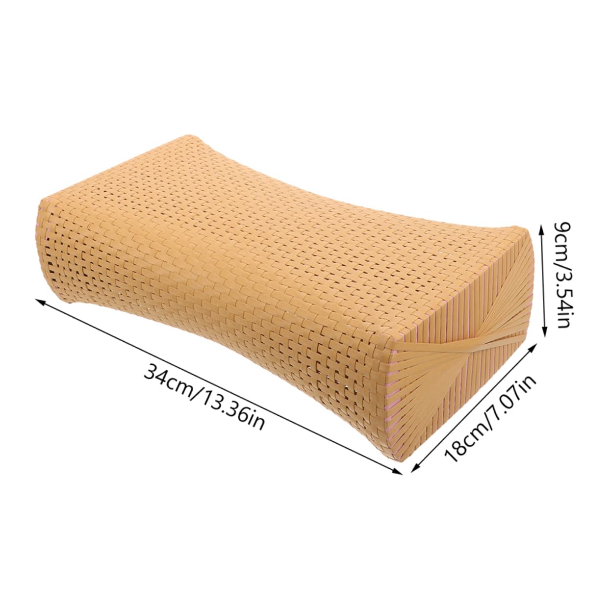 Cabilock 2Pcs Breathable Sauna Pillow Simulated Rattan Neck Support for Steam Use Lightweight and Compact Bath Pillow for Spa and