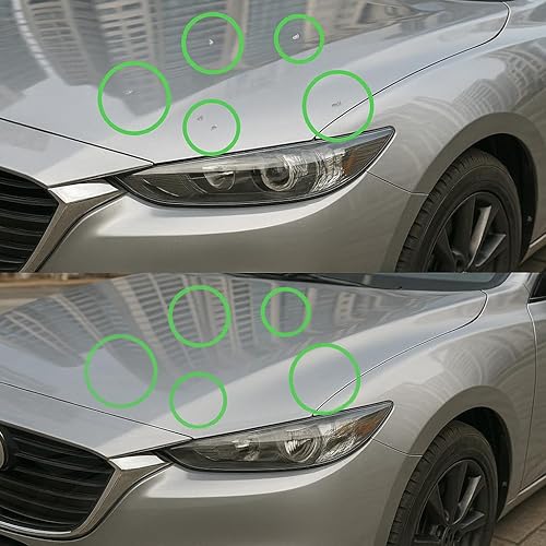 Miniatura 4 de Pintura de retoque para Fiat - Verde Bosco Perla PGQ  Verde Bosque Verde Británico  Verde Toscana  Kit de reparación de arañazos y virutas, tamaño