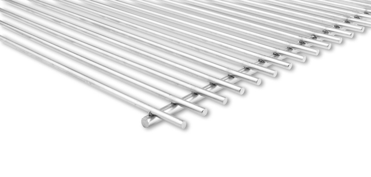 DEOS Griglia in Acciaio Inox Europeo 60x45cm - Griglia Barbecue Vantaggiosa e Modulare, Diametro Materiale 7+5mm - Perfetta per Griglia a Carbone o Gas con Possibilità di Combinazioni Varie
