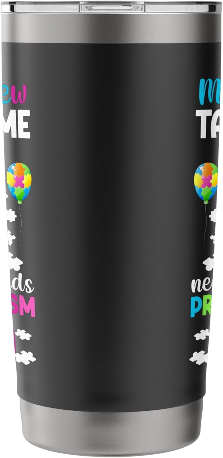 Proud Autism Tia Autism Warrior Tia Autism Awareness Stainless Steel Insulated Tumbler - Image 4