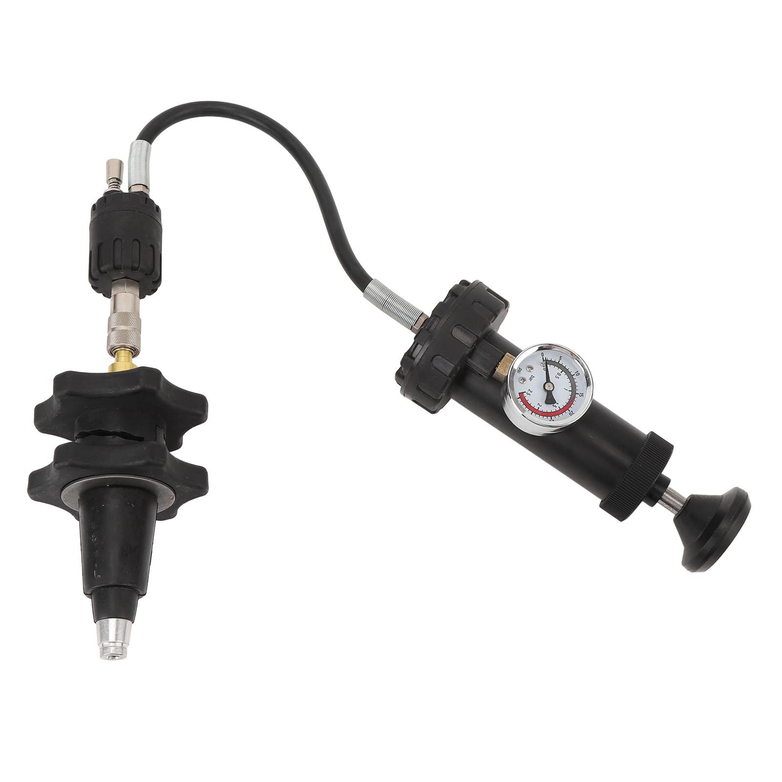 Kit de comprobador de refrigeración automático, probador de presión para refrigeración de coche, 5 piezas, kit para prueba de presión para refrigeración con manómetro eficiente