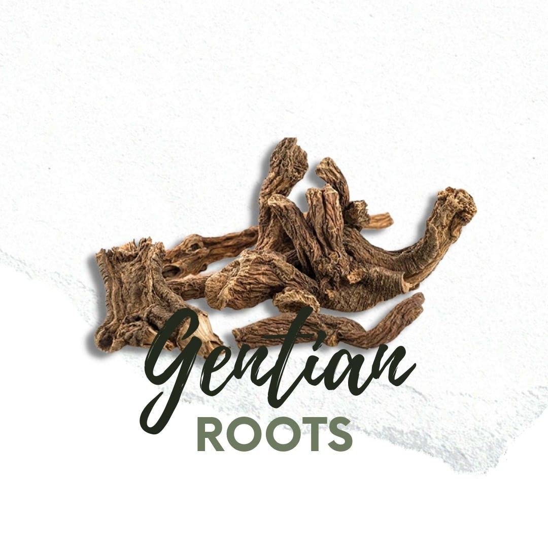 NATURA D'ORIENTE | Genziana radice Intera 200g - Radici Naturali per Liquori e Digestivi – Radice Essiccata di Alta Qualità, Amara e Aromatica, Ideale per Uso Erboristico e Artigianale