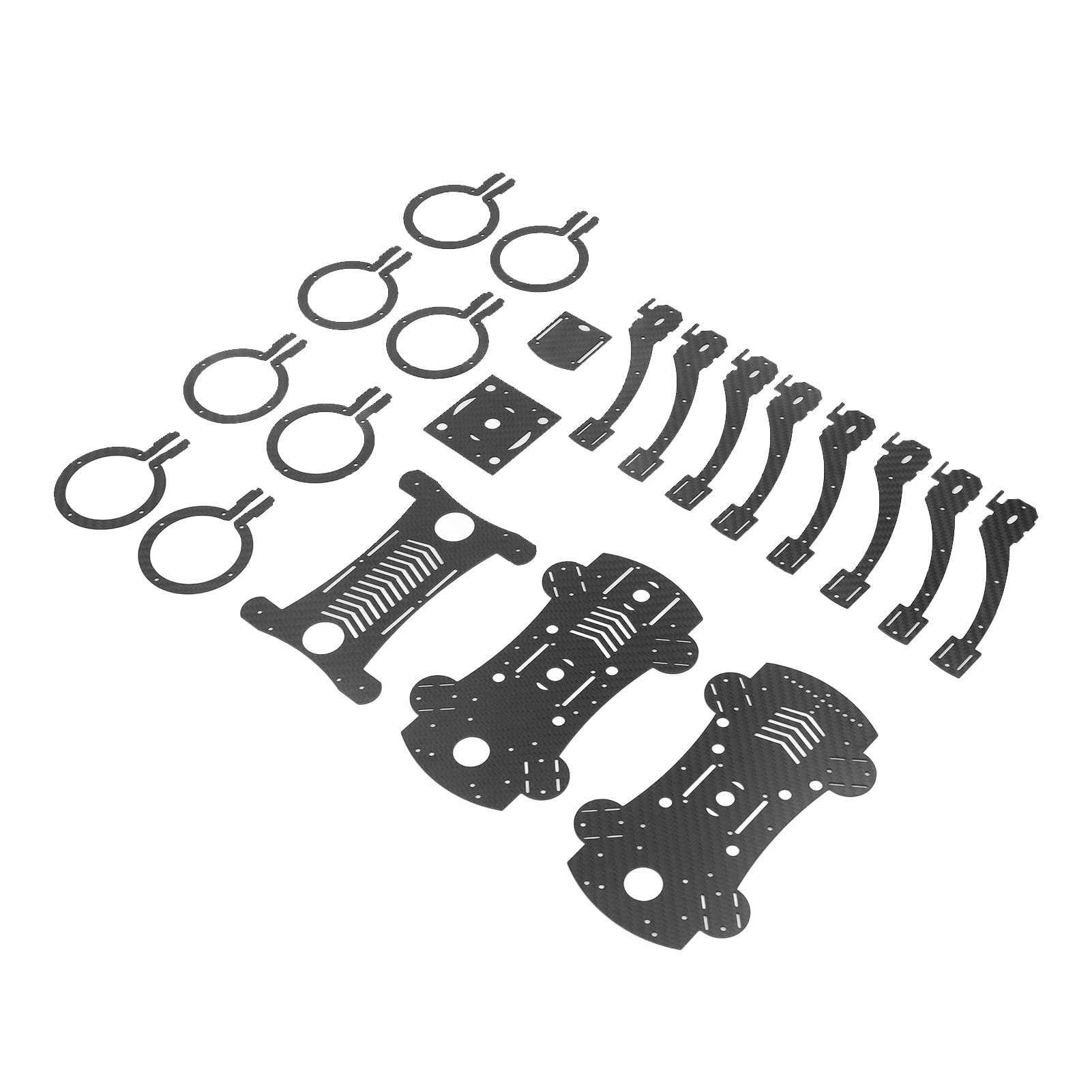 Zestaw ramy drona F450 z włókna węglowego, zestaw ramy quadcopter 450 mm, 4-osiowa ogniwa z włókna węglowego do drona RC z wentylatorem kanałowym 50 mm