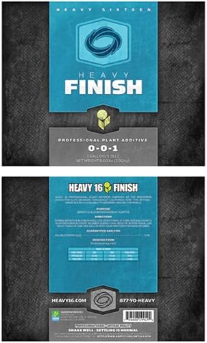 1 litro - Acabado pesado - Aditivo de mejora de crecimiento y floración - Agente de lavado - FINISH1L