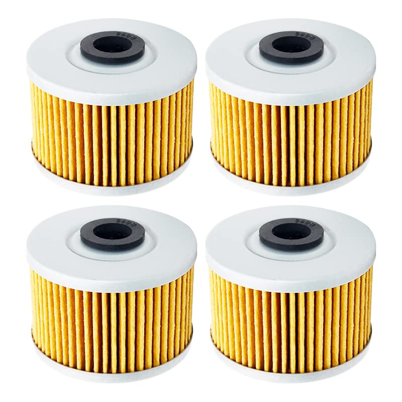 1/2/4 sztuk filtr oleju silnikowego motocykla dla a-dly Sport 300 S XS RS Utility Crossroad 300 Flat 500 500 S Akcesoria motocyklowe (Color : 4pcs-yellow)