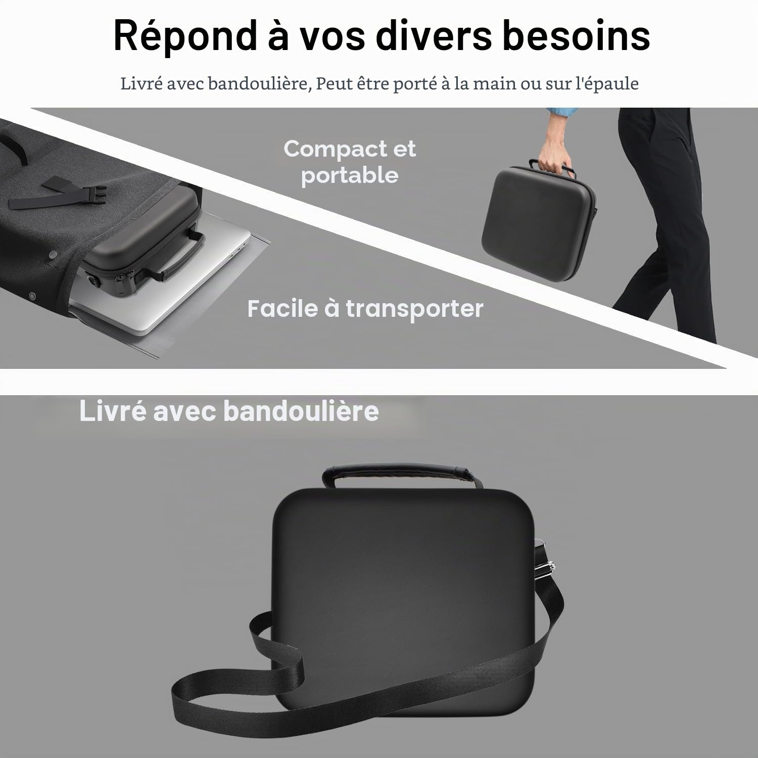 Compatible avec Canon Selphy CP1500 CP1300 Encre, papier et étui rigide, KP-108IN KP108 3 cartouches d'encre couleur et 108 feuilles de papier photo 4 x 6 et boîte de protection noire pour les mains