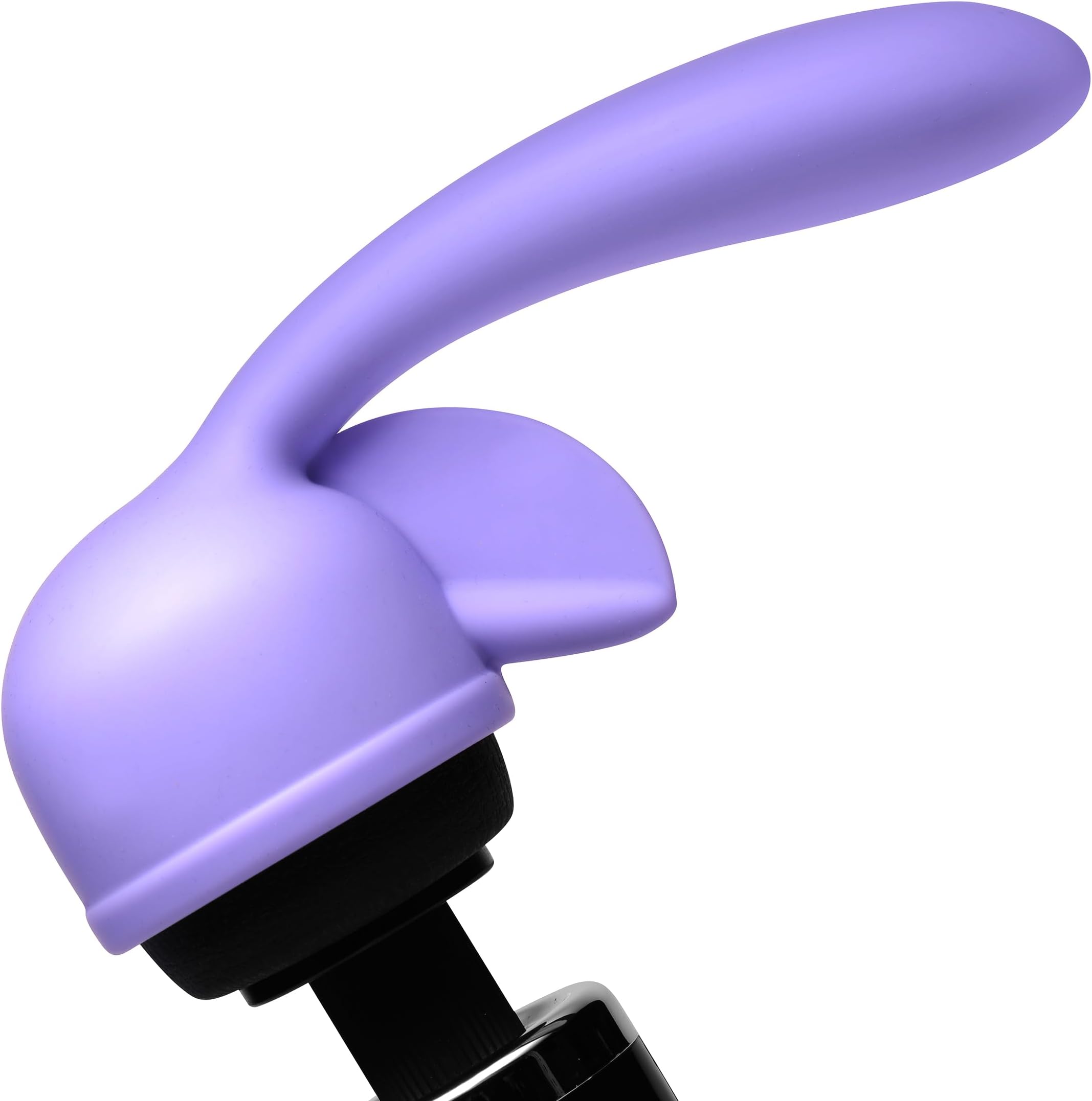 Wand Essentials Fluttering Kiss Dual Stimulation Silicone Wand Massager Attachment for Women, Soft Velvet-Like Texture, Flexible Clitoral Stimulator and Insertable Arm