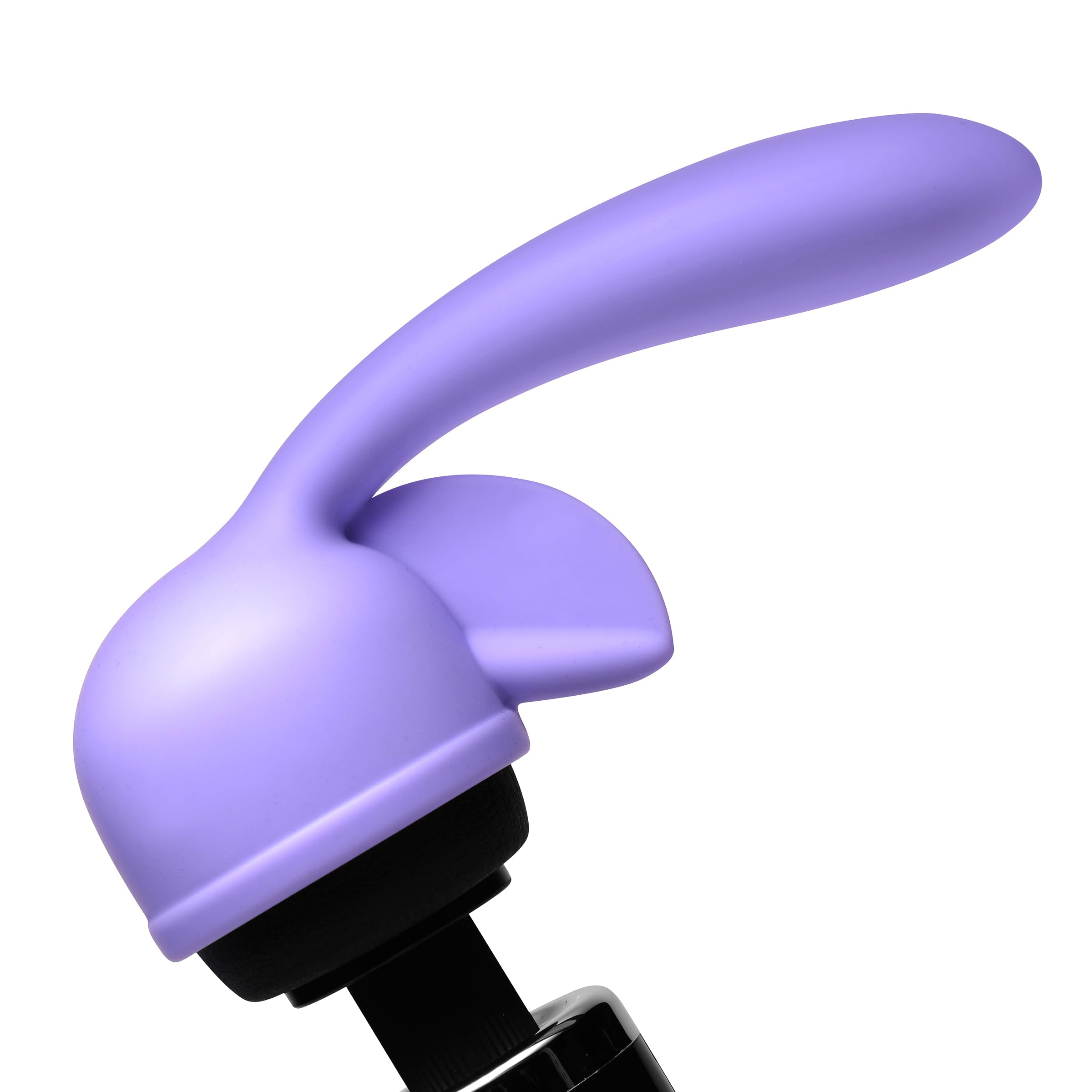 Wand Essentials Fluttering Kiss Dual Stimulation Silicone Wand Massager Attachment for Women, Soft Velvet-Like Texture, Flexible Clitoral Stimulator and Insertable Arm