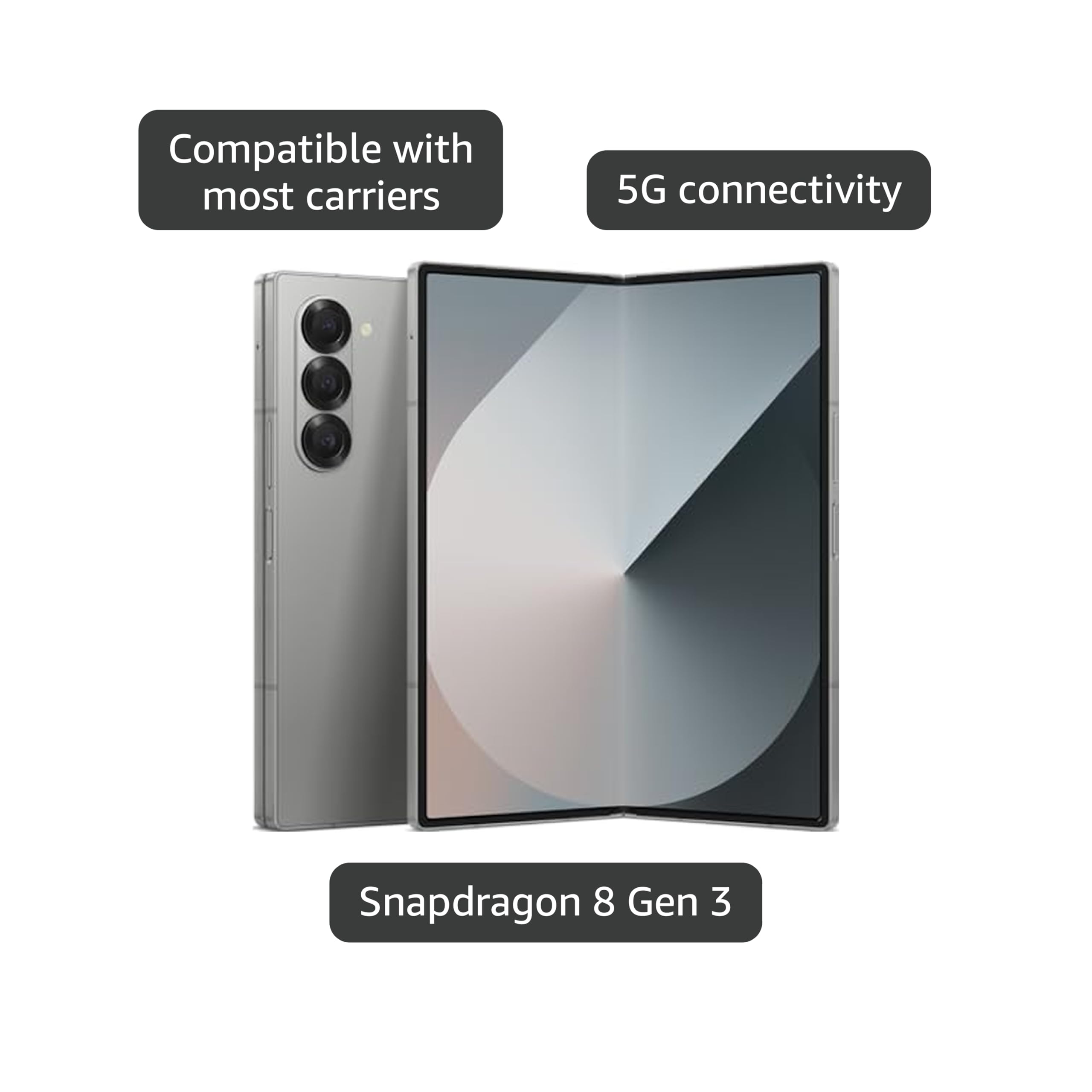 SAMSUNG Galaxy Z Fold 6 5G US Version, 512GB, Silver Shadow