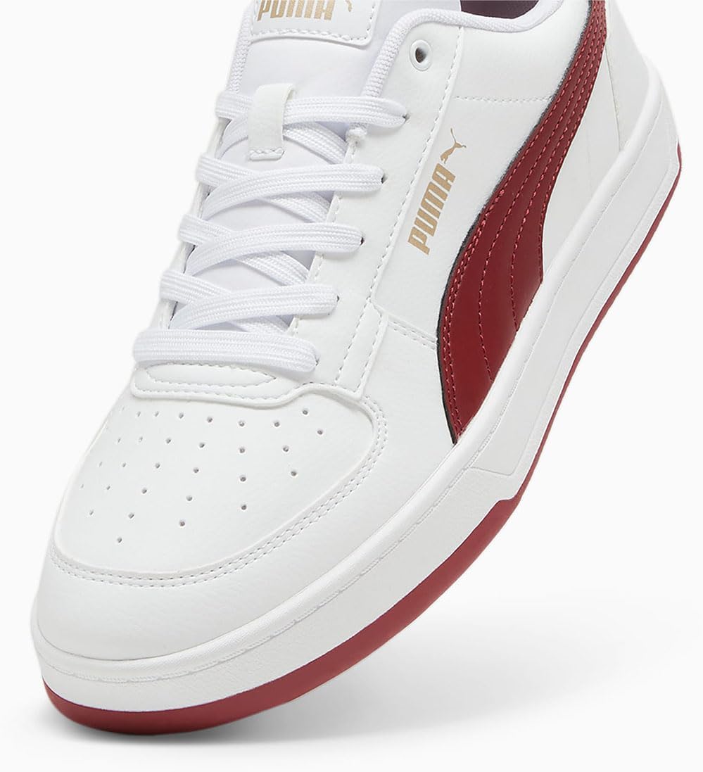 Puma - Mens Caven 2.0 Shoes, Color White/Intense Red/Gold, Size: 8.5 M US - Image 4