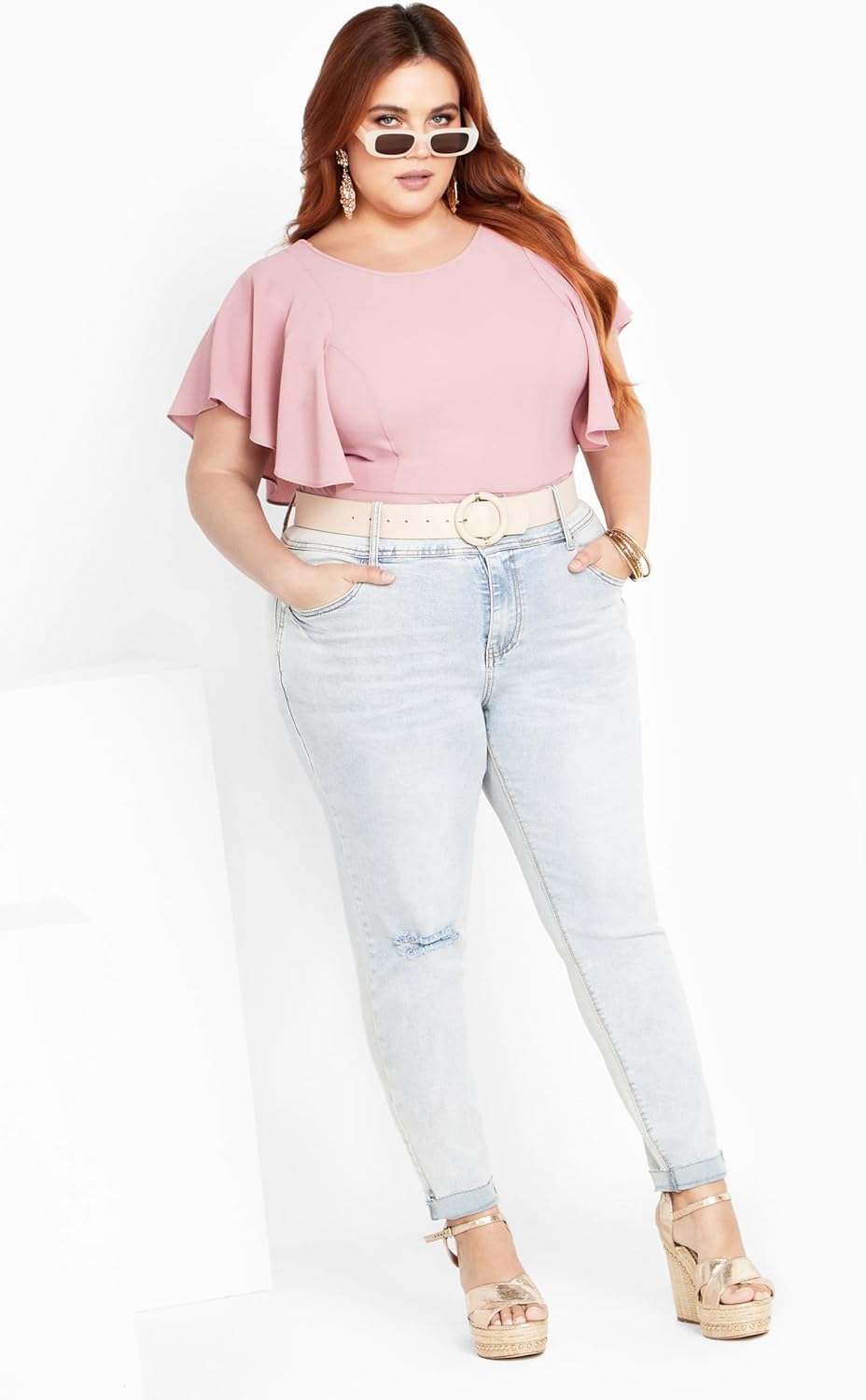 City Chic Women's Plus Size Top - Romantic Mood - Image 3