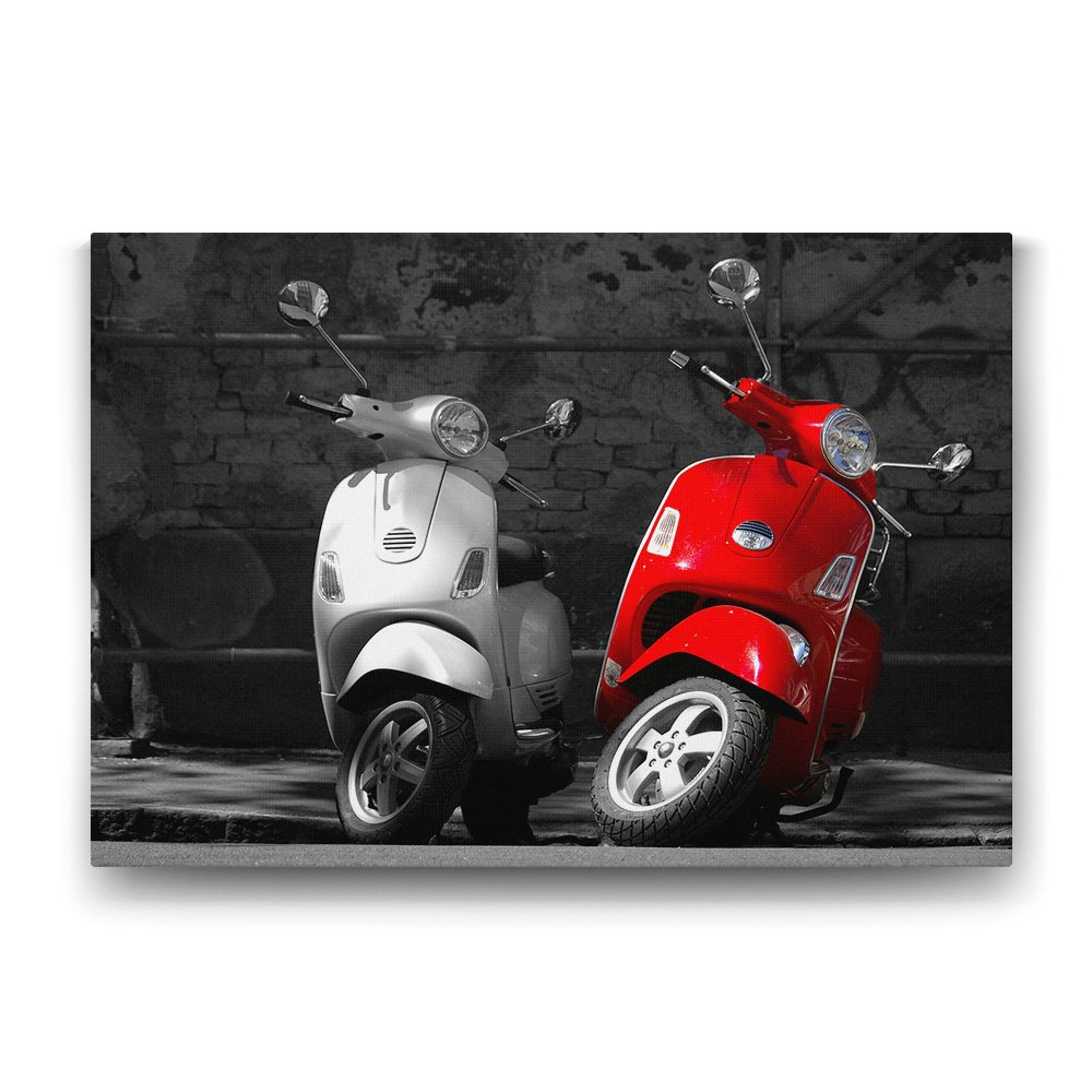 Vespa Motor Tablosu - 140x100cm