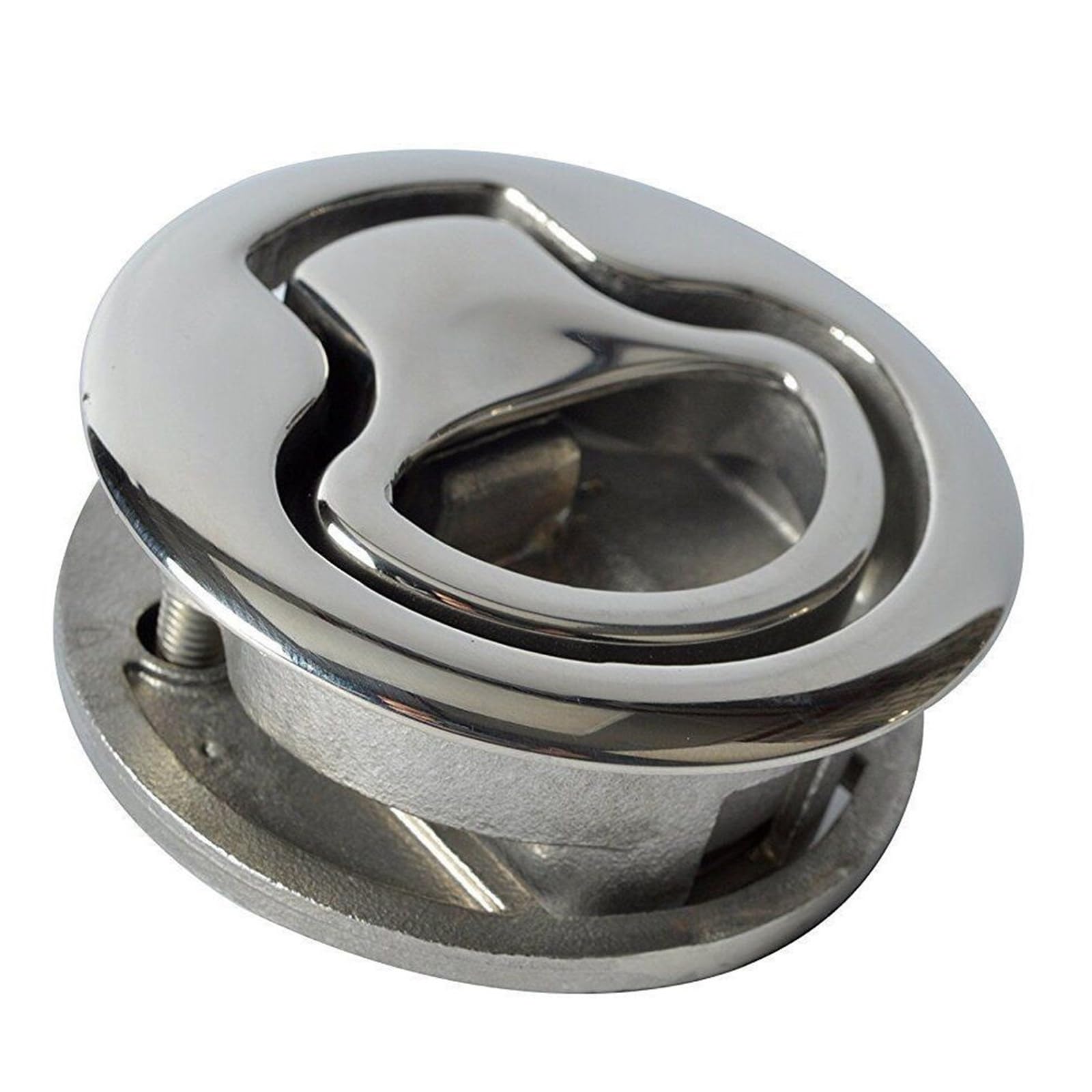 Iykqhwupyp One Color Round Stainless Steel Keyless Floor Lock Marine Hardware Accessories 1Pcs