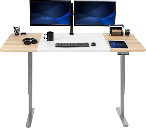 Miniatura 59 de VIVO DESK-KIT-E2B1B - Escritorio eléctrico de pie con motor doble, ajuste de altura de memoria, serie E2B, marco negro superior negro, DESK-KIT-E2B1B