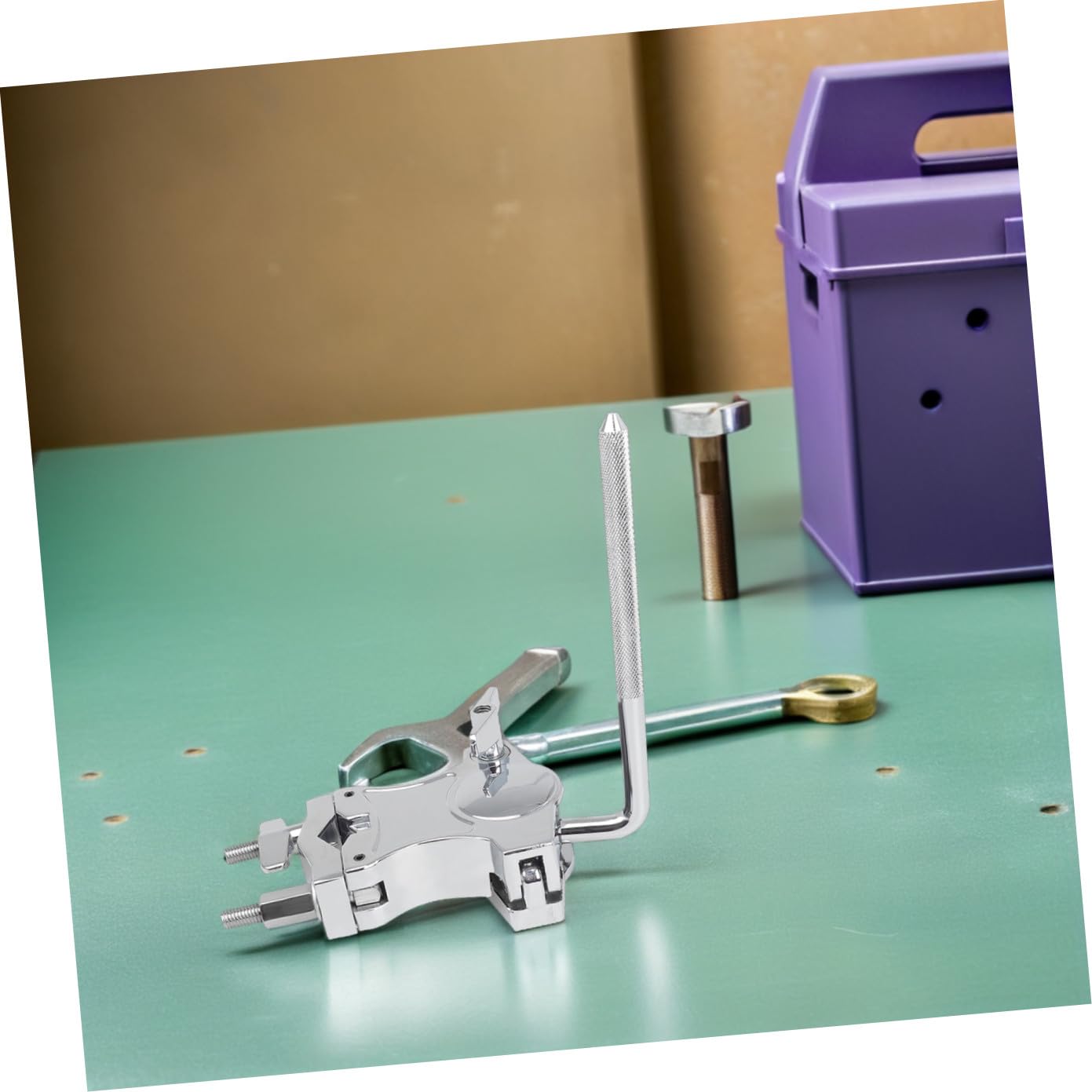 Morsetto per Batteria Clip di Espansione per Strumenti Percussioni, Accessorio Regolabile per Montaggio Hardware Batteria, Ricambio Resistente Superficie Liscia per Protezione