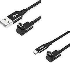 AGVEE USB Angled 90 Degree Charging Cable and USB C Cable for Garmin Smart Watch