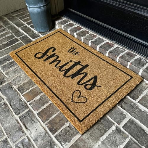 Custom Family Name Welcome Mat – 9 Unique Designs for Indoor & Outdoor Use | Perfect Housewarming Gift | Durable Anti-Slip Entrance Rug - Image 7