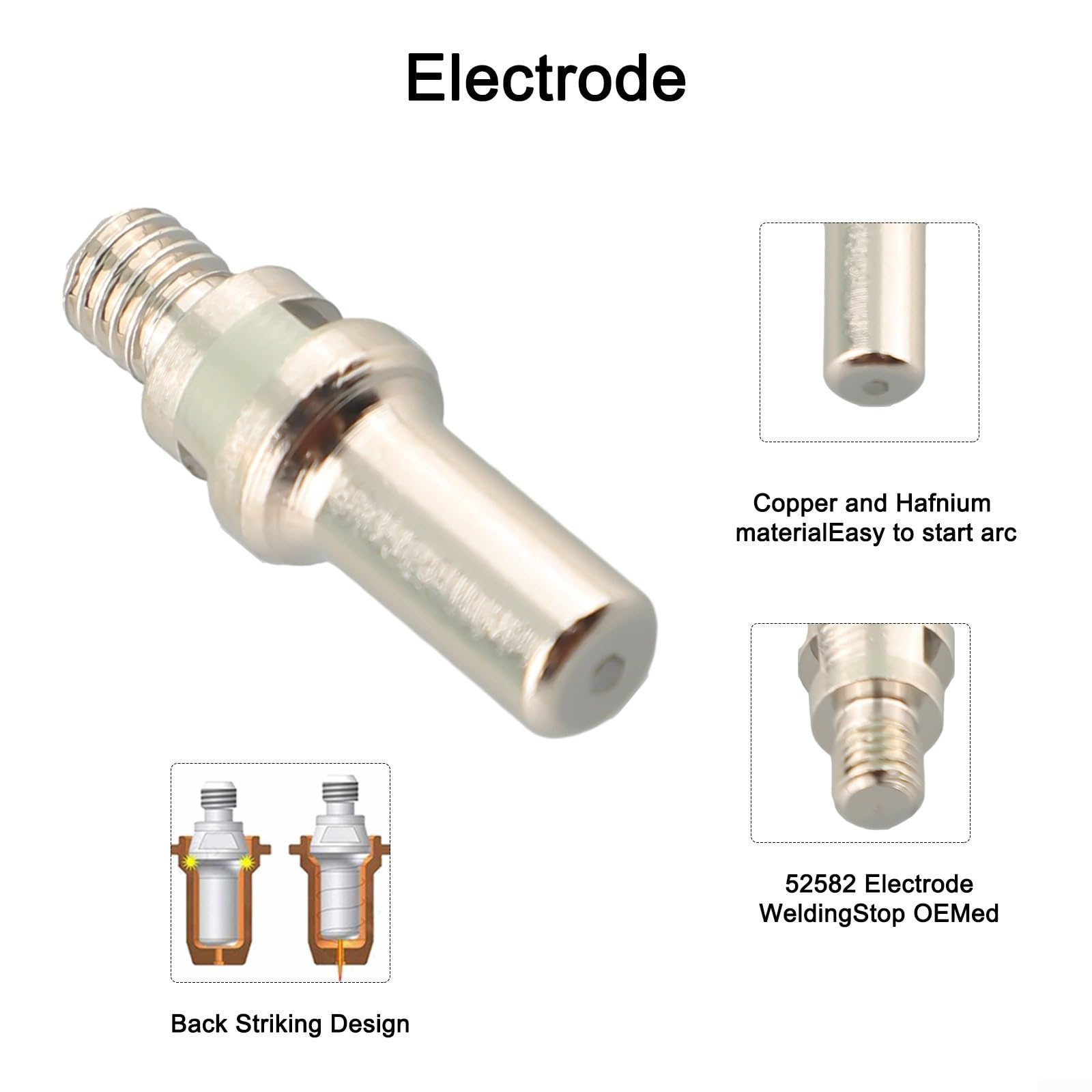 23 antorchas de corte de plasma para IPT-60 PT-60 IPT-40 PT40 de 1,0 mm 0,039 pulgadas con tapa de electrodo