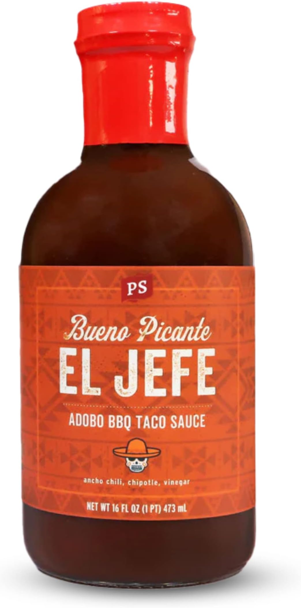 PS Seasoning El Jefe Adobo BBQ Taco Sauce - Smoky Chipotle Sauce for Marinade, Dip, and Topping- Great for Tacos, Fajitas, Carnitas, Chicken and more