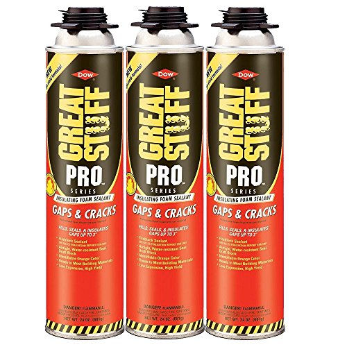 Dow Great Stuff Pro Gaps and Cracks 24 oz Gun Foam - 341557 - Pack of 3