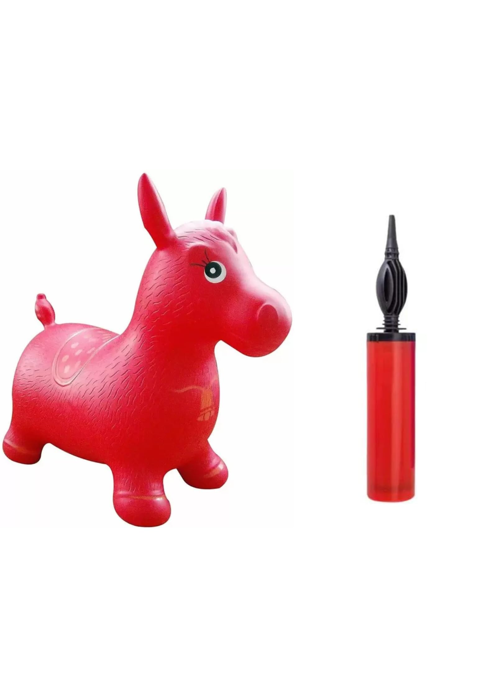 Jumping and Riding Horse Bouncing Horse Hopper Animal Toy for Kids with Air Pump (Red) (B0CNXF6CQS) Amazon Price History, Amazon Price Tracker