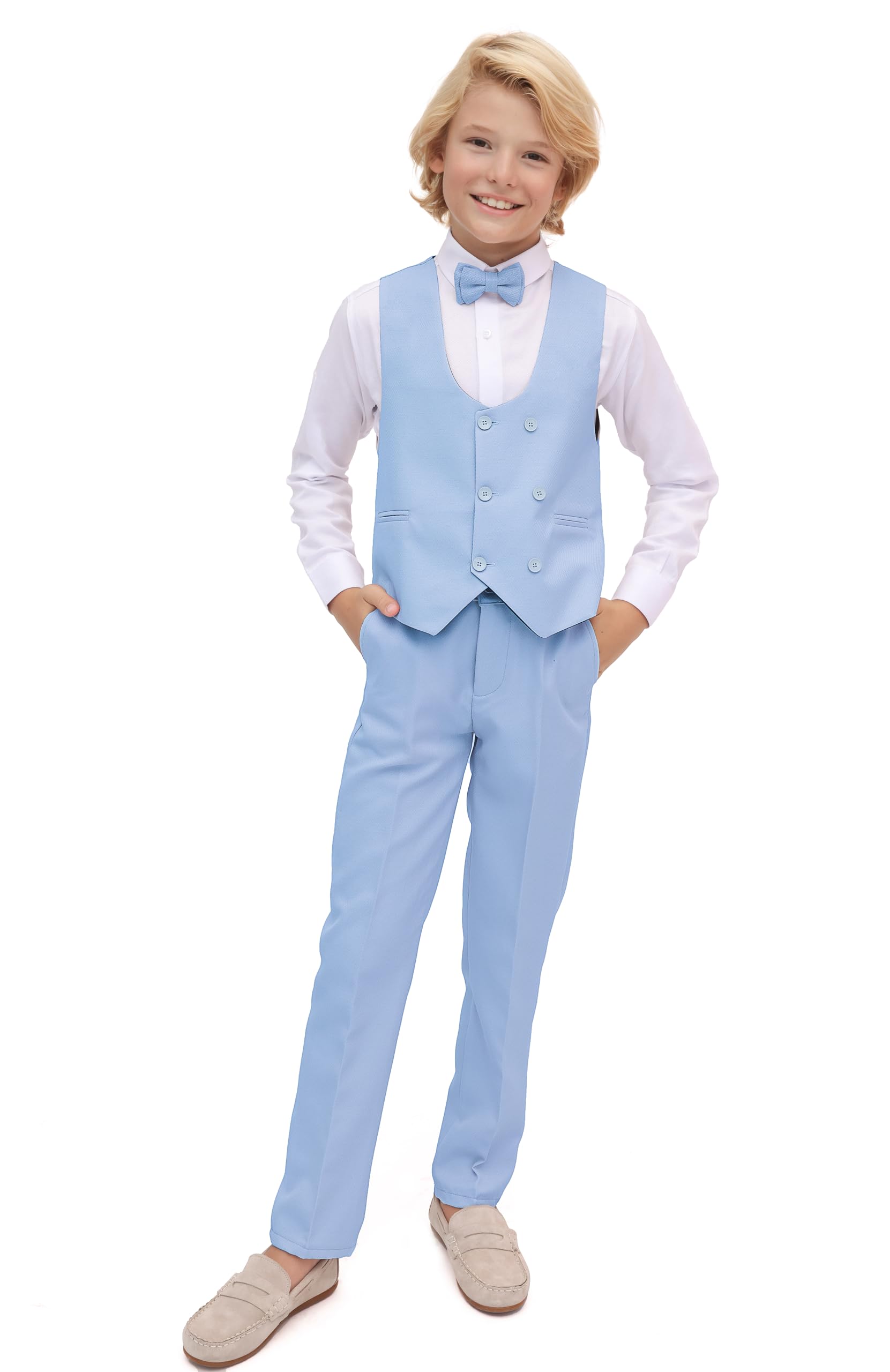 Lilax Set di Pantaloni Eleganti da Lavoro Bambini e Ragazzi