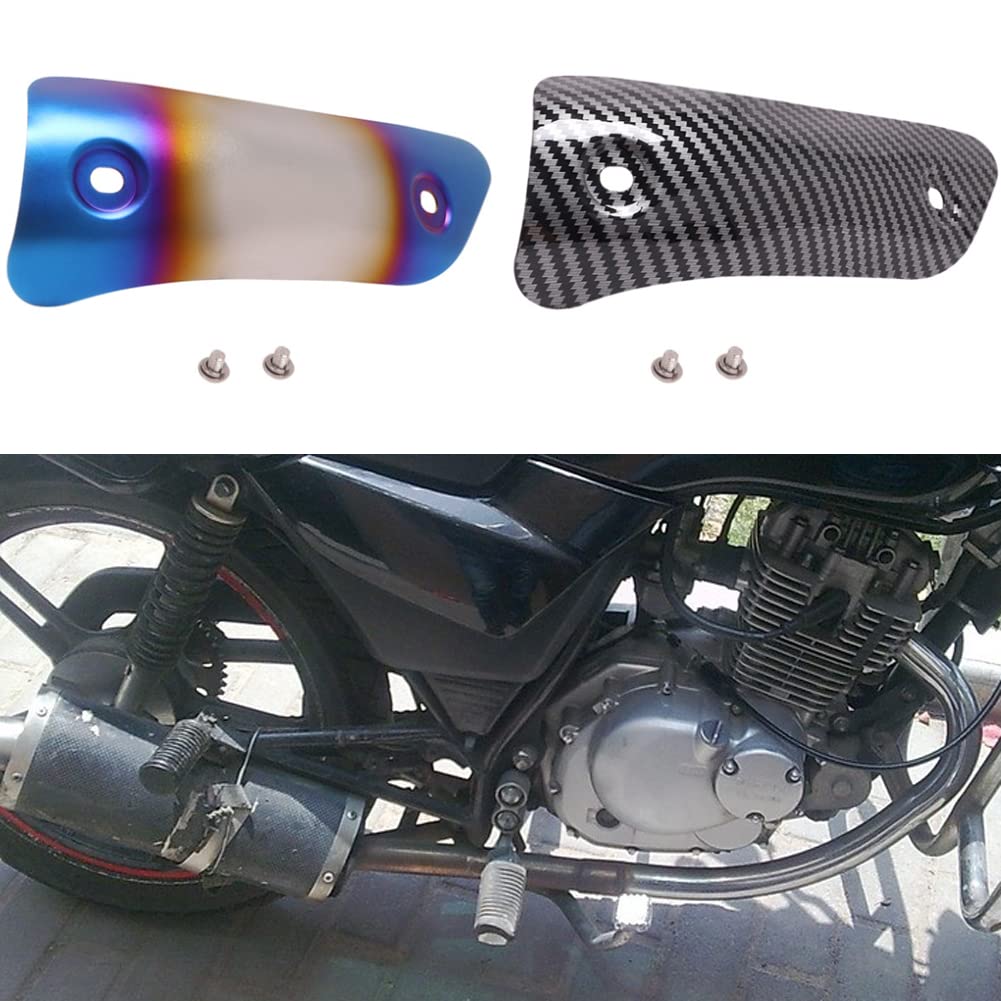 Paracalore Per Marmitta Moto Ihreesy - Scudo Termico Per Scarico, Diametro 25-51mm, Antiscottatura, Nero - Foto 8