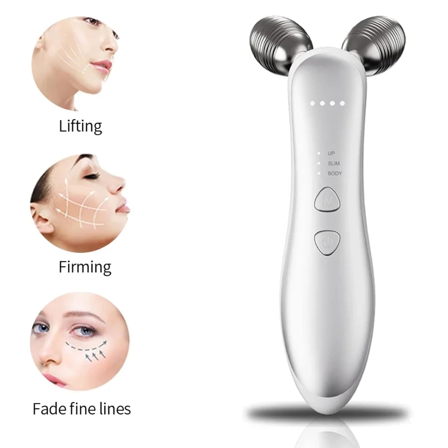 Facial Lifting Massager Beauty Tools Skin Tighten Thin Double Chin Y-shaped Design 3D Face Body Massager Eye Rejuvenation 3 Modes Smooth Wrinkles