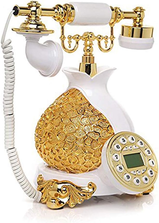 Fixed Line Fixed Phone Decor Antique Antique Fashion Wired Phone Decor System Home Office Phone