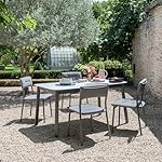 Gartenstuhl Oron BeComfort Grau Silver