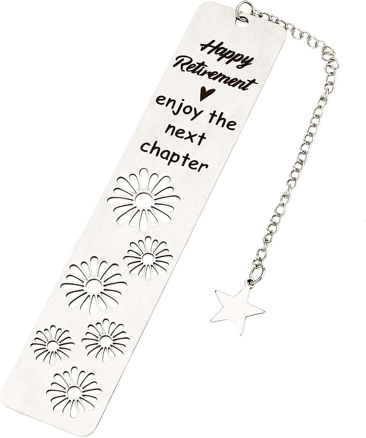 Happy Retirement Bookmarks, 2024 Retirement Gifts for Women Men Stainless Steel