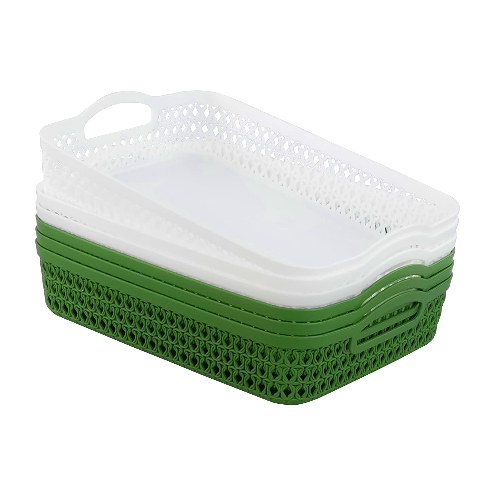 Buy Tyminin Plastic Large Storage Baskets Tray, Desktop Letter Paper