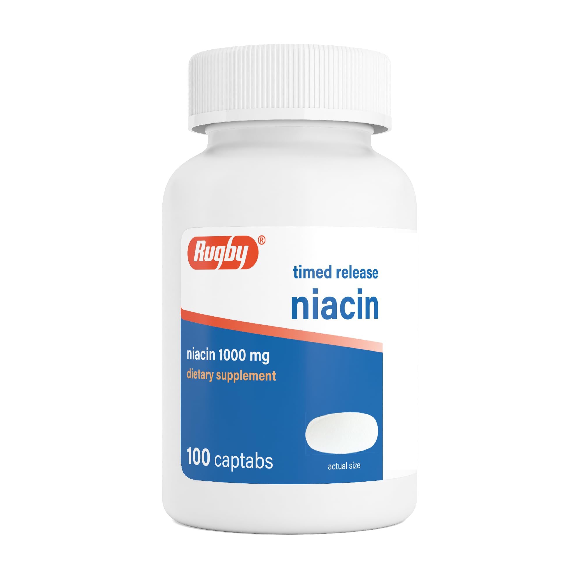 Rugby Timed-Release Niacin 1000mg