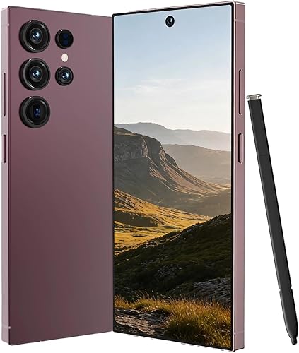 Echoamo Teléfonos desbloqueados E25U 8GB+256GB Teléfonos celulares 6.82" Smartphone con bolígrafo incorporado, batería grande de 6800mAh 5G Dual SIM