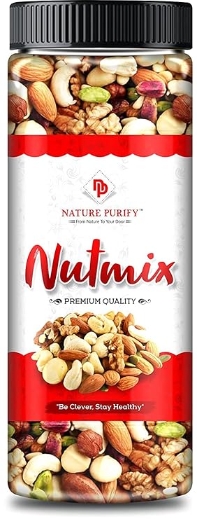 Nature Purify Mix Dry Fruits Mix Dry Fruits [Almonds, Pistachios, Cashew, Kishmish, Apricot, Black Raisins] Healthy Dry Fruits (Combo 1) at Rs. 194