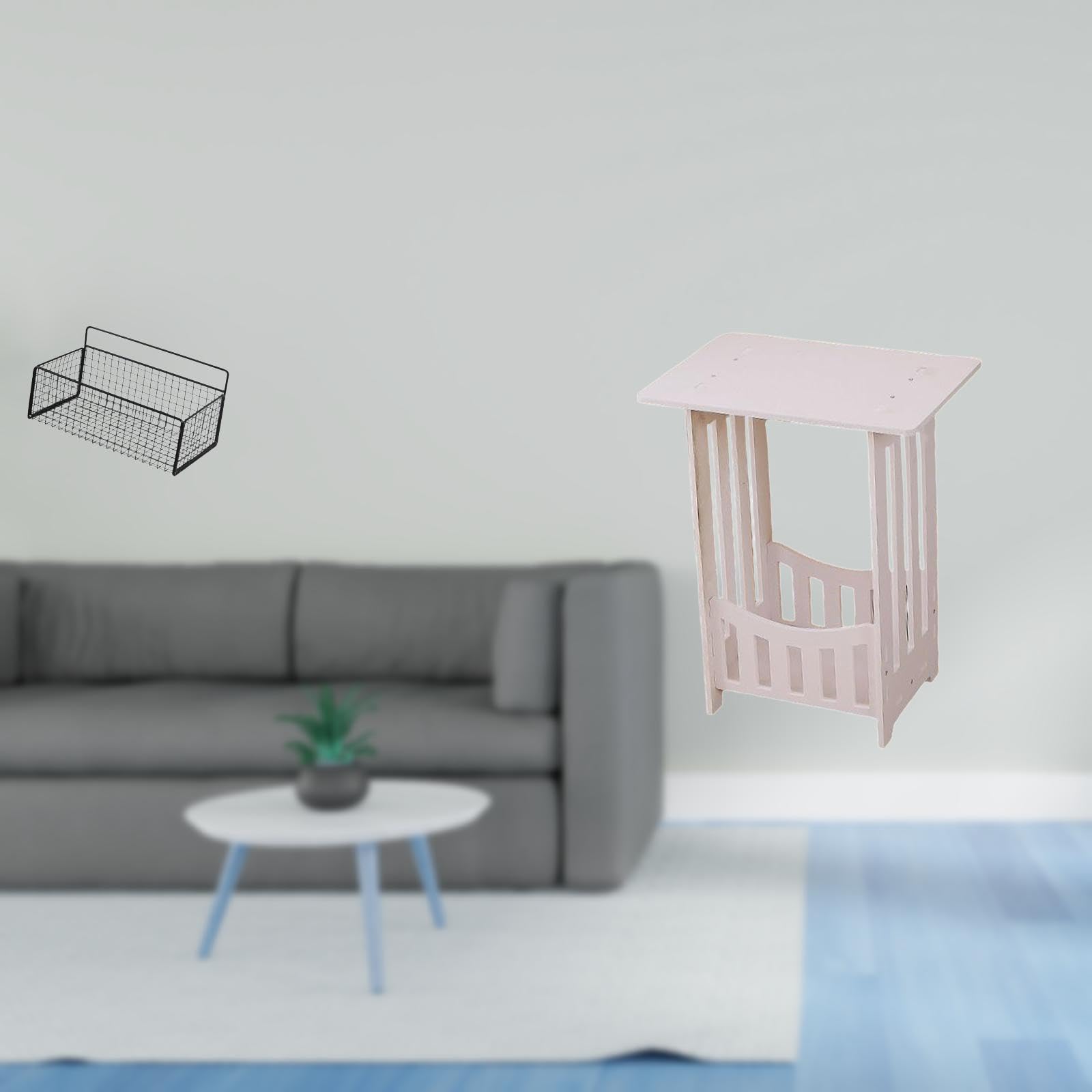 Practical Bedside Table for Hotel Cafe Hallway Lounge Room Balcony Small Corner End Side Table Portable-image-3