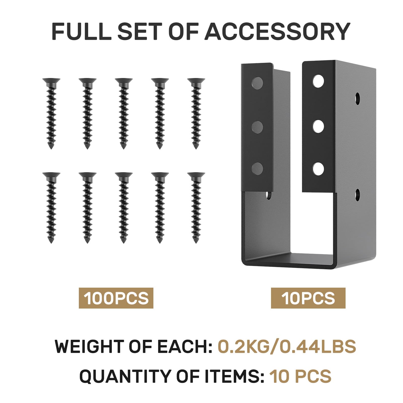 AONAYIOA 10PCS Concealed Joist Hanger, 2