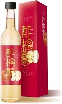 Amazon.co.jp: 酢檎夢 スリム りんご酢 無添加 国産 (500ml 5-8倍希釈