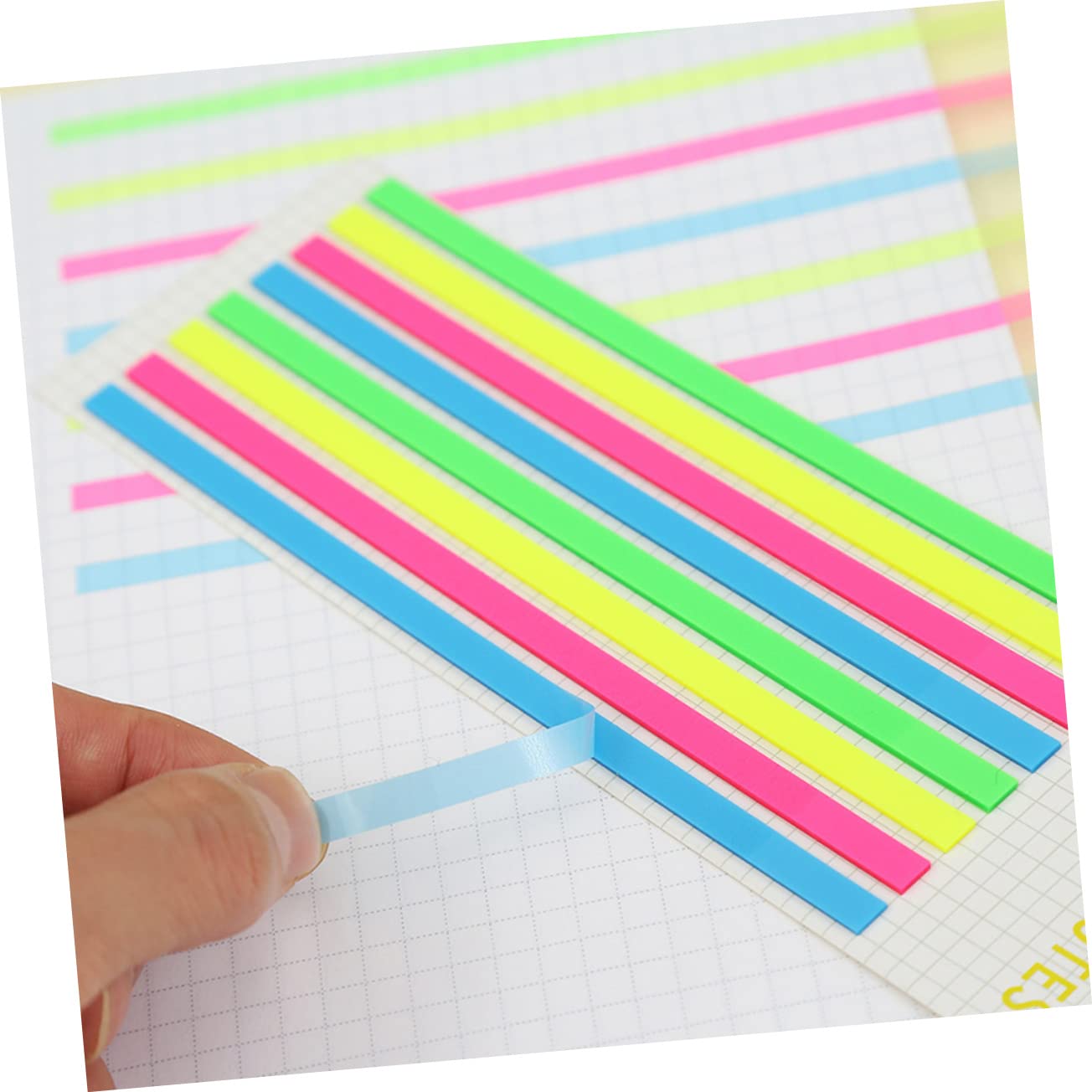 STOBOK 20blätter Teiliges Haftende Transparente Lese Und Markierungsstreifen Halbtransparent Bunten Farben Für Schule Büro Und Notizen Selbstklebende Seitenmarker Praktisch Für