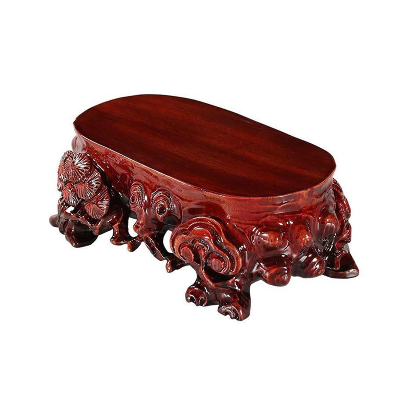 S5b8W3g7 Pedestal Root Carving Craft Wooden Display Base Decor