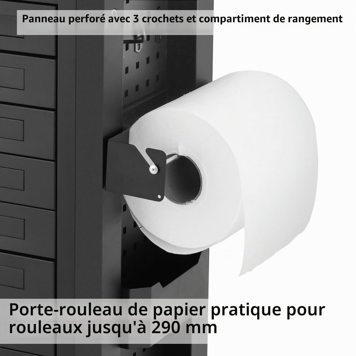 STAHLWERK Chariot d'atelier CROW, Outillage équipé de 235 outils de qualité supérieure en chrome vanadium - Chariot de montage professionnel avec 7 tiroirs et roulettes Long-Life caoutchoutées