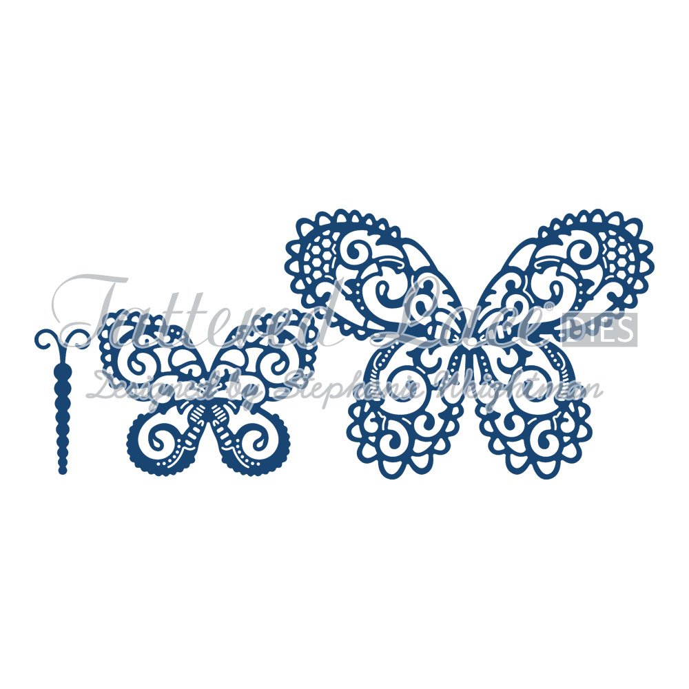 Tattered Lace Build A Butterfly Magnificent: Metal Card Die Stephanie Weightman