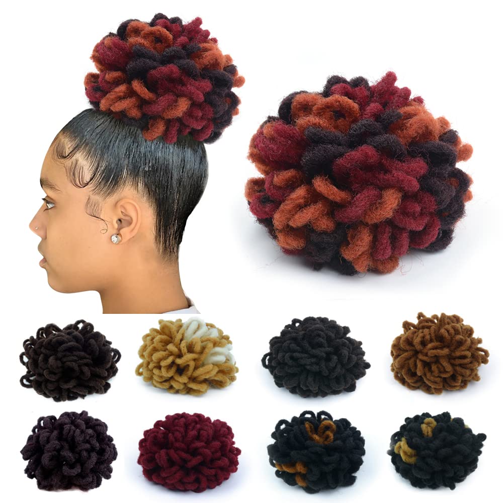 Image of Ponytail bun dreadlock hairstyle
